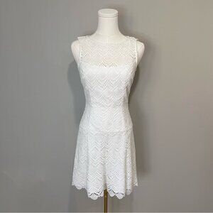 White House Black Market Drop Waist Lace Dress Size 0